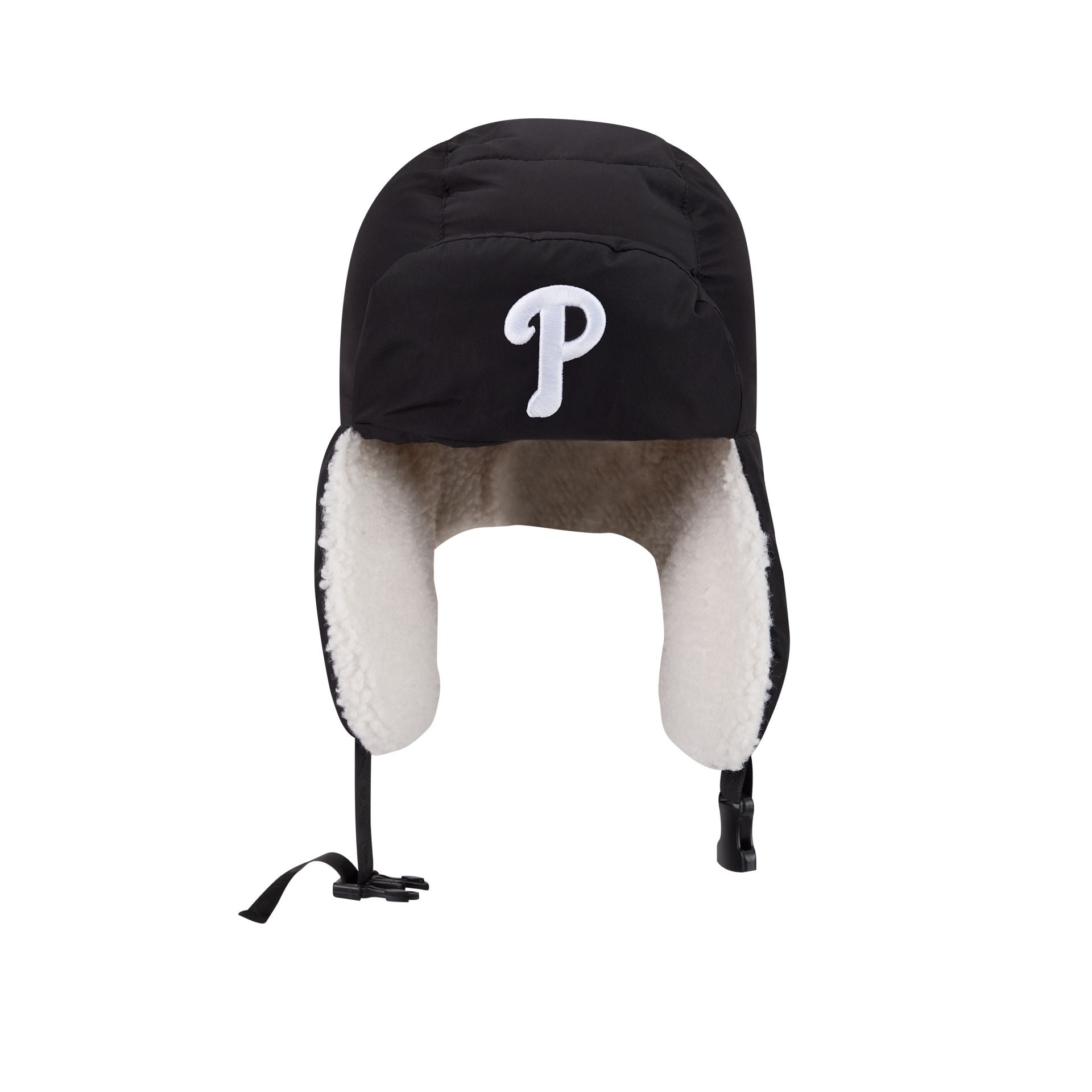 Alpha Industries x Philadelphia Phillies Black Puffer Trapper Hat