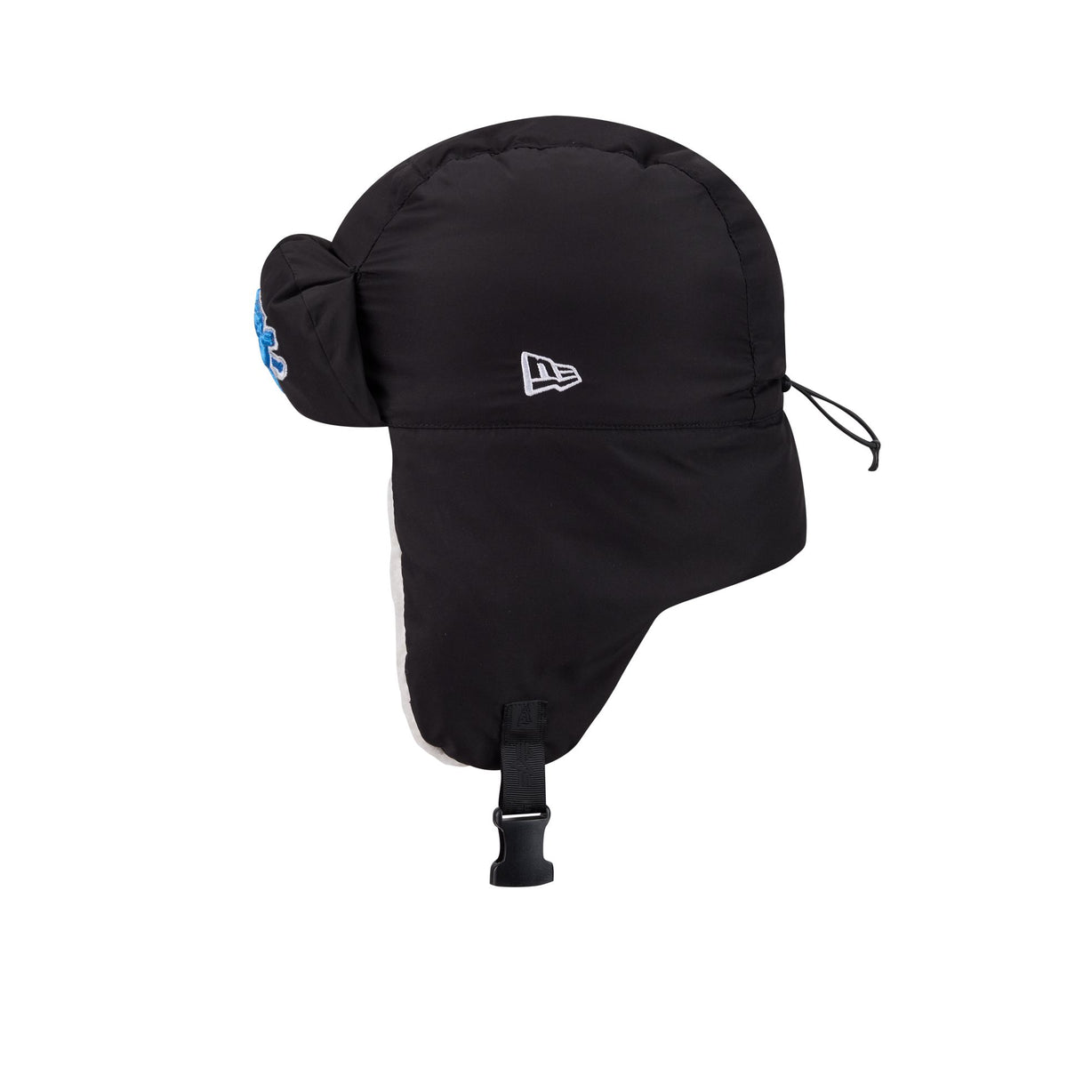 Alpha Industries x Detroit Lions Black Puffer Trapper Hat