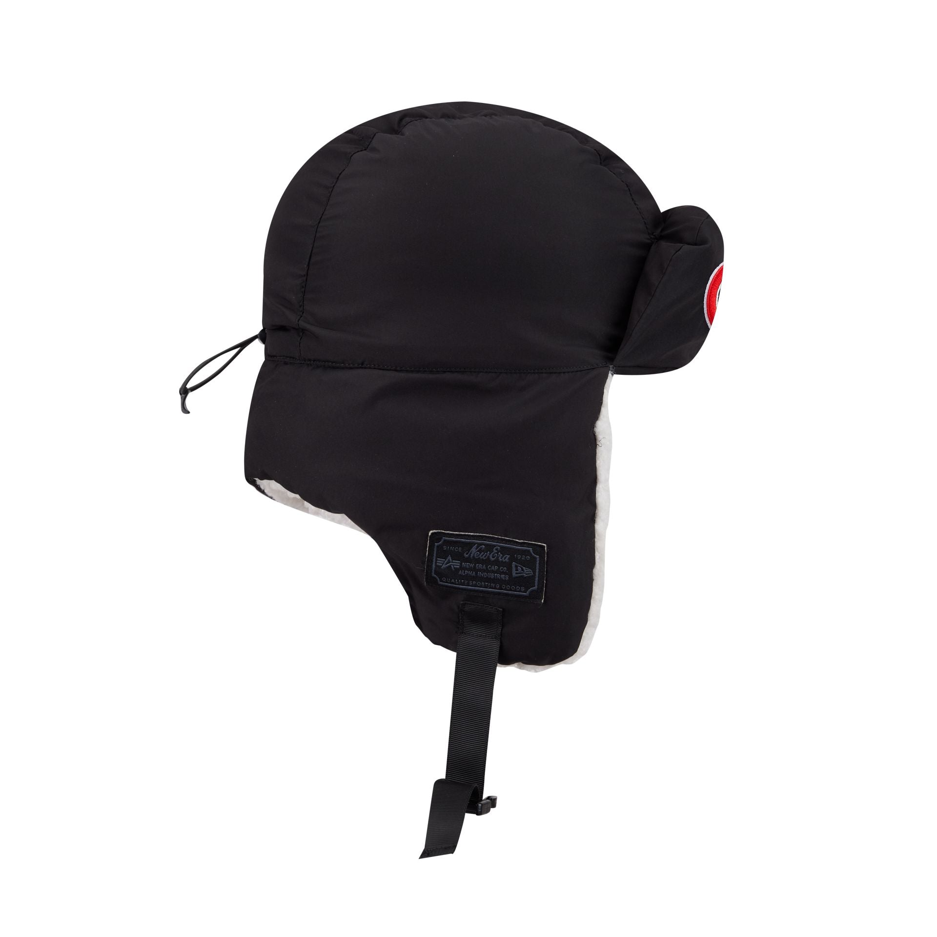 Alpha Industries x Chicago Cubs Black Puffer Trapper Hat