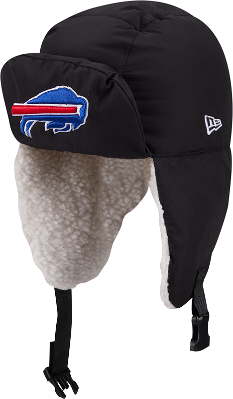Alpha Industries x Buffalo Bills Black Puffer Trapper Hat