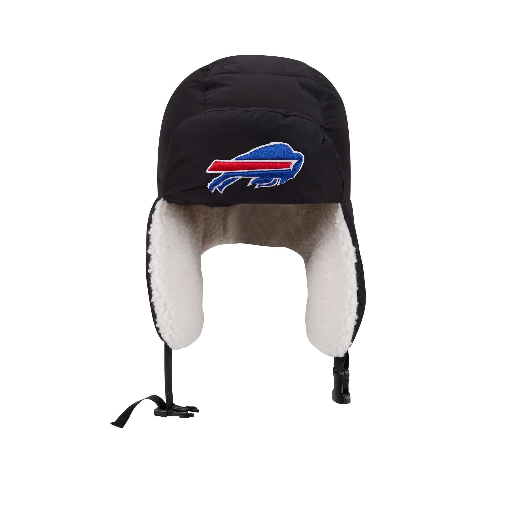 Alpha Industries x Buffalo Bills Black Puffer Trapper Hat