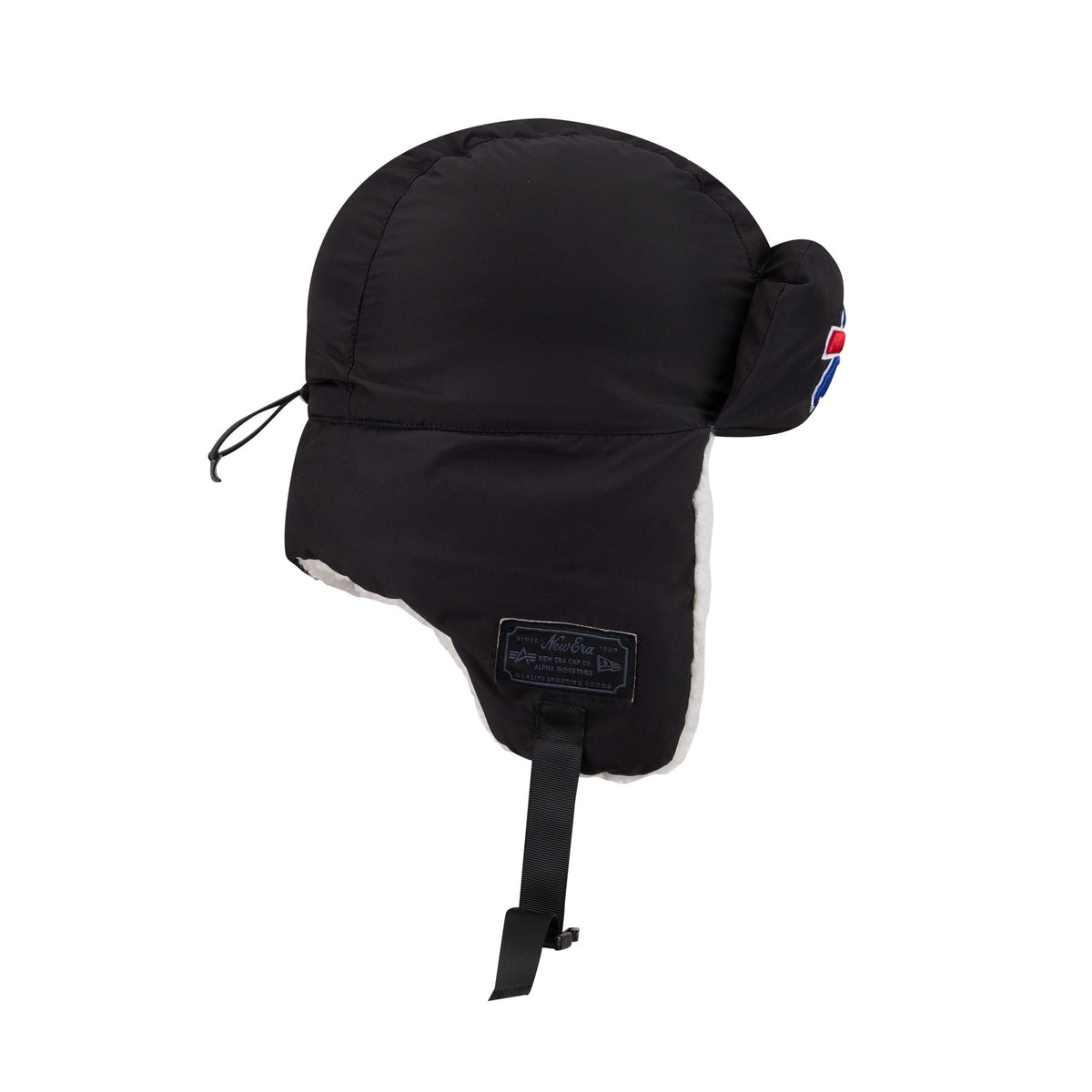Alpha Industries x Buffalo Bills Black Puffer Trapper Hat