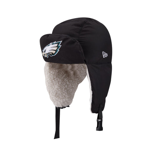 Alpha Industries x Philadelphia Eagles Black Puffer Trapper Hat