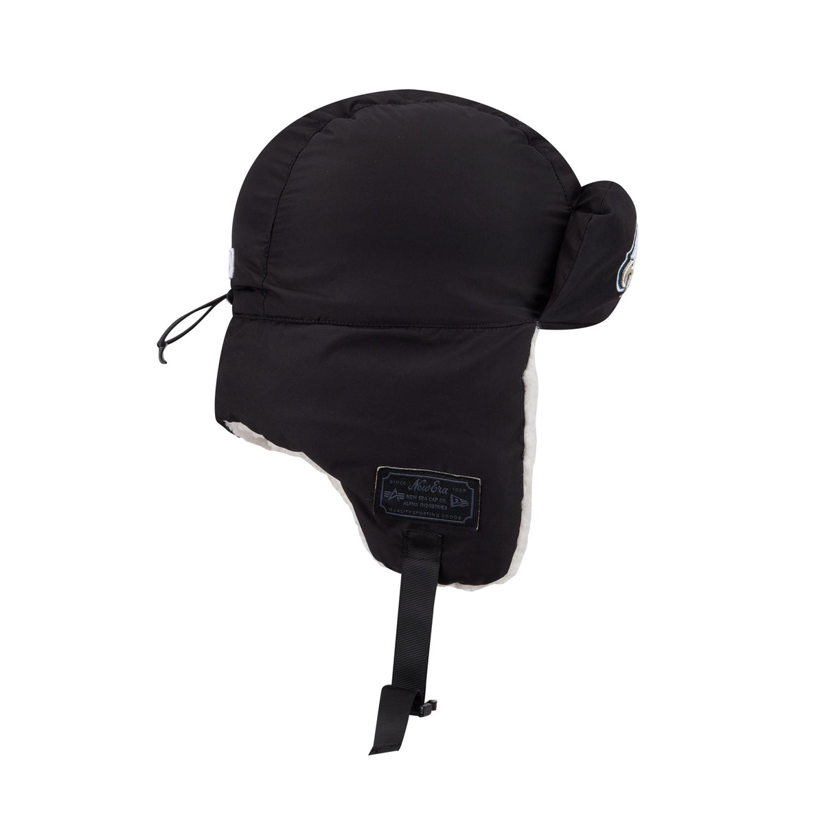 Alpha Industries x Philadelphia Eagles Black Puffer Trapper Hat