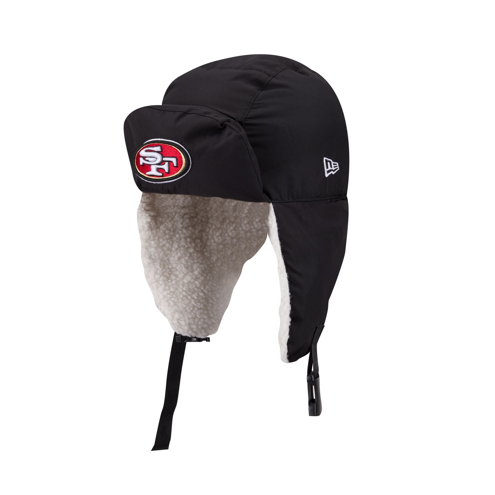 Alpha Industries x San Francisco 49ers Black Puffer Trapper Hat