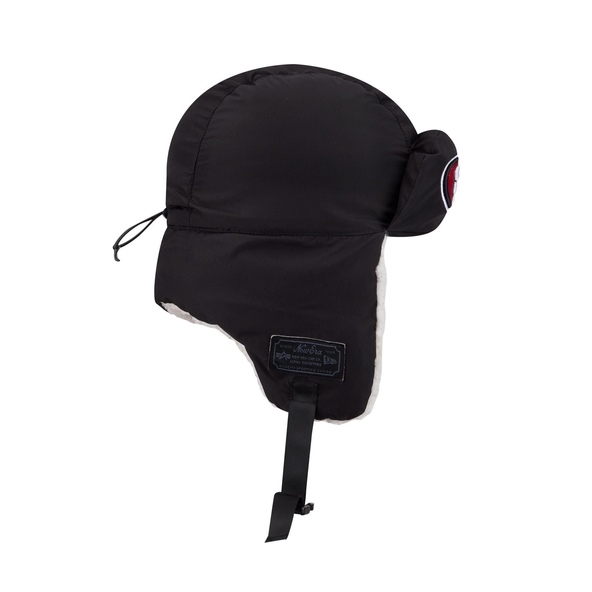 Alpha Industries x San Francisco 49ers Black Puffer Trapper Hat