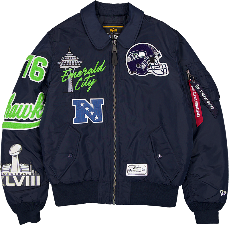Alpha Industries x Seattle Seahawks MA-1 Flight Jacket