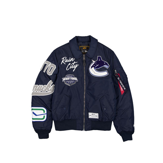 Alpha Industries x Vancouver Canucks MA-1 Flight Jacket
