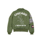 Alpha Industries x Chicago White Sox Sage Green MA-1 Flight Jacket