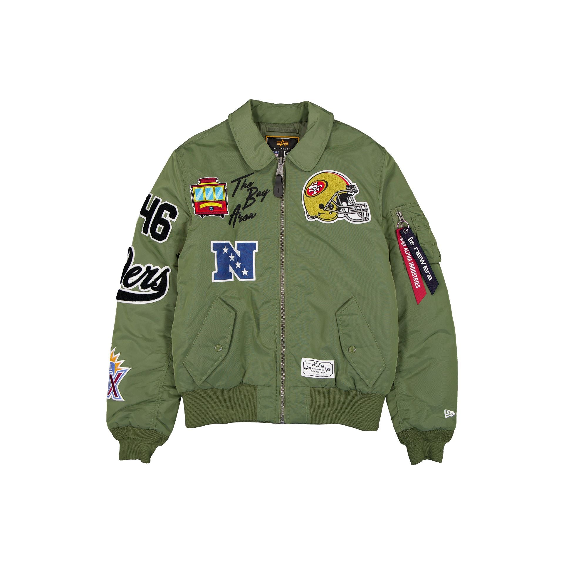 Alpha Industries x San Francisco 49ers Sage Green MA-1 Flight