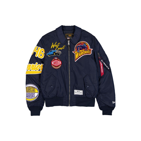 Alpha Industries x Golden State Warriors Hardwood Classics MA-1 Flight Jacket