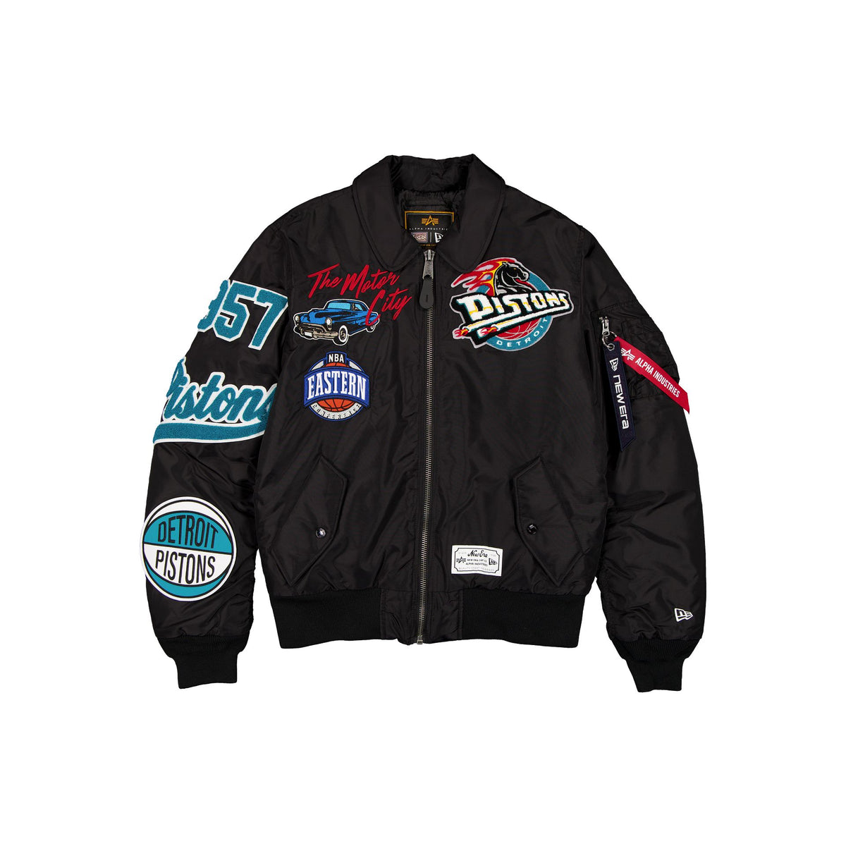 Alpha Industries x Detroit Pistons Hardwood Classics MA-1 Flight Jacket