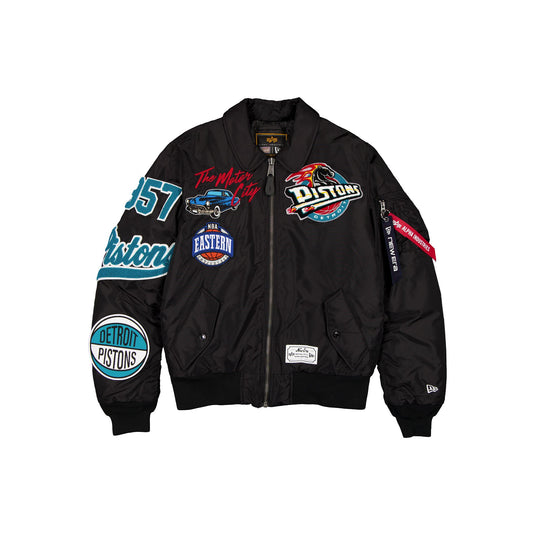 Alpha Industries x Detroit Pistons Hardwood Classics MA-1 Flight Jacket