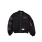 Alpha Industries x Vancouver Canucks Black 2-in-1 MA-1 Flight Jacket + Vest