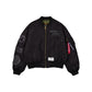 Alpha Industries x Boston Celtics Black 2-in-1 MA-1 Flight Jacket + Vest