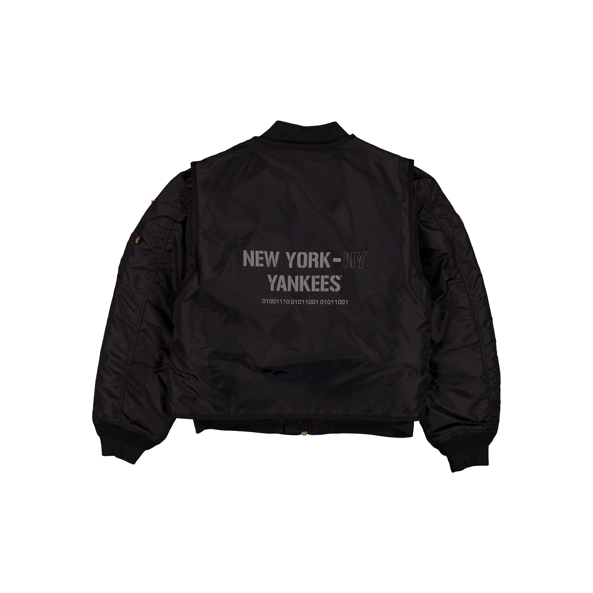 Alpha Industries x New York Yankees Black 2-in-1 MA-1 Flight