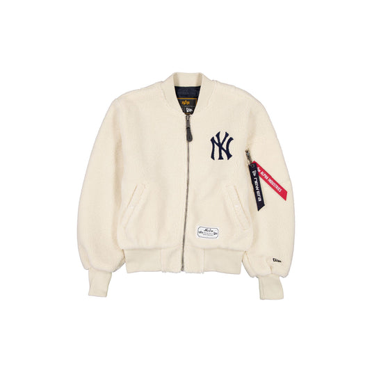 Alpha Industries x New York Yankees Women's Sherpa MA-1 Flight Jacket