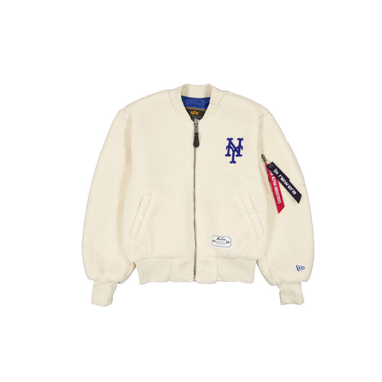 Alpha Industries x New York Mets Women's Sherpa MA-1 Flight Jacket