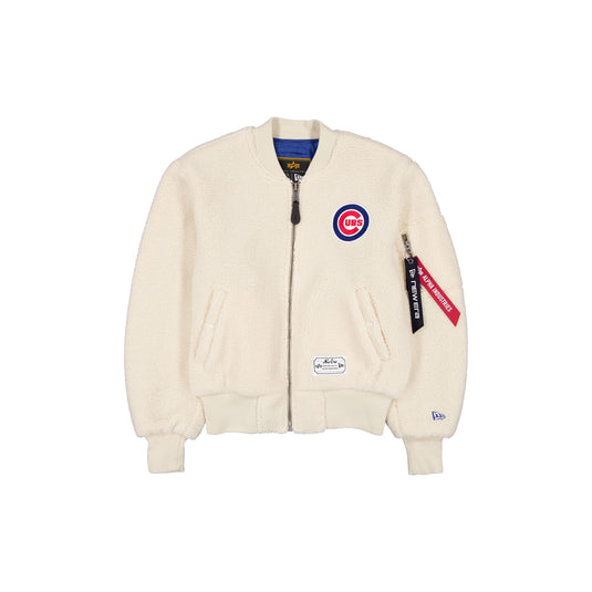 Alpha Industries x Chicago Cubs Women's Sherpa MA-1 Flight Jacket