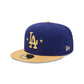 Los Angeles Dodgers Gold 2025 World Series Champions Sidepatch Kids 59FIFTY Fitted Hat