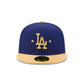 Los Angeles Dodgers Gold 2025 World Series Champions Sidepatch Kids 59FIFTY Fitted Hat