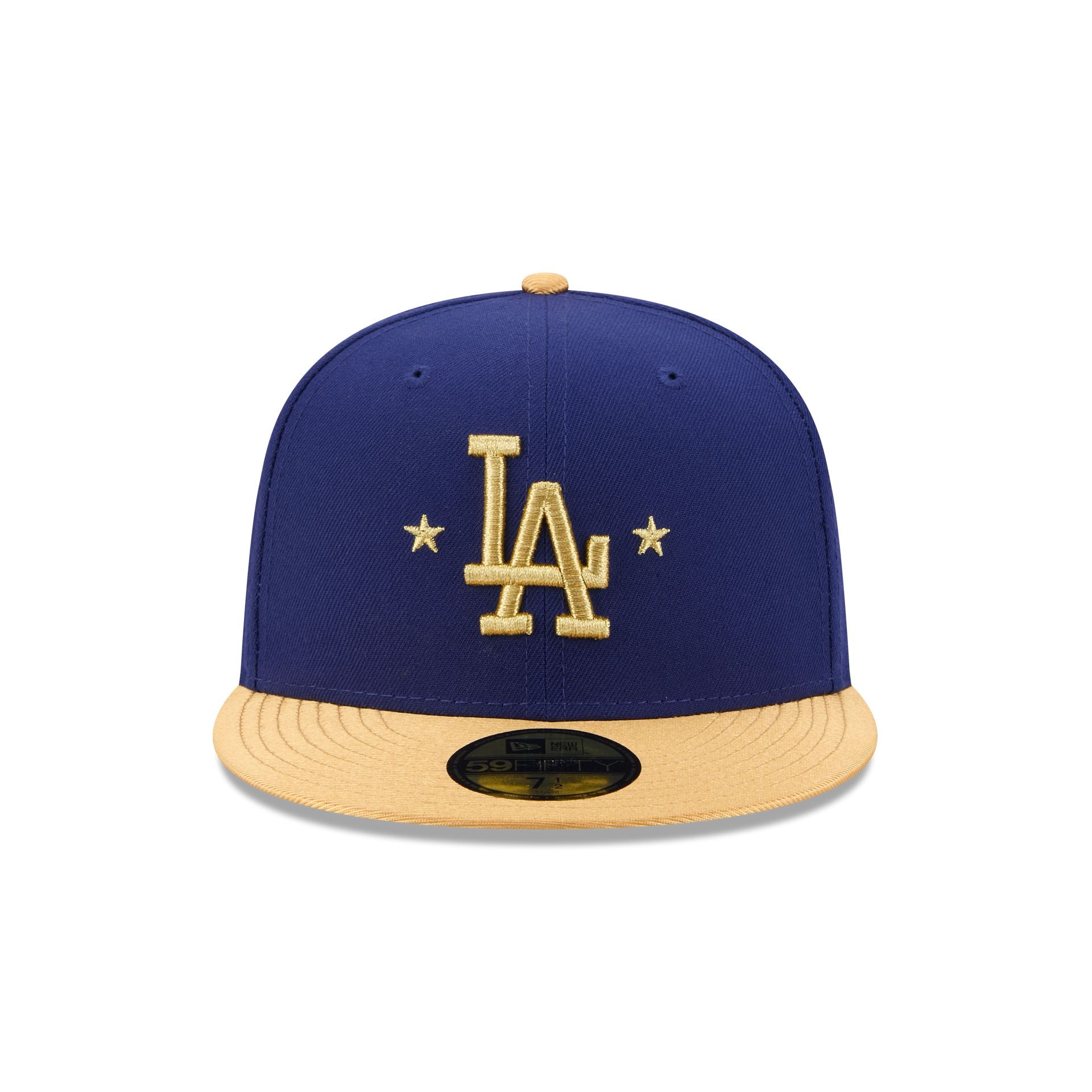 Los Angeles Dodgers Gold 2025 World Series Champions Sidepatch Kids 59FIFTY Fitted Hat