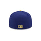 Los Angeles Dodgers Gold 2025 World Series Champions Sidepatch Kids 59FIFTY Fitted Hat