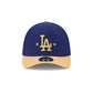 Los Angeles Dodgers Gold 2025 World Series Champions Sidepatch 39THIRTY M-Crown Stretch Fit Hat