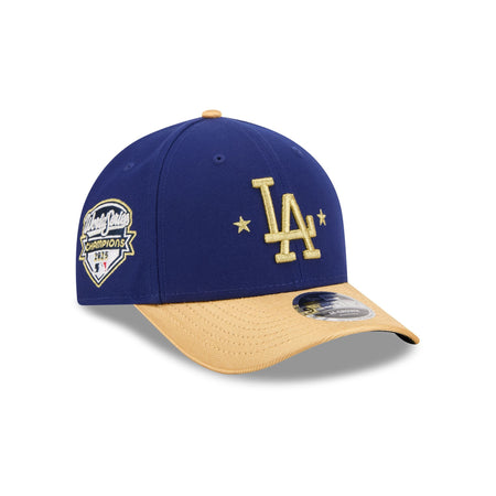 Los Angeles Dodgers Gold 2025 World Series Champions Sidepatch 9FORTY M-Crown Snapback Hat