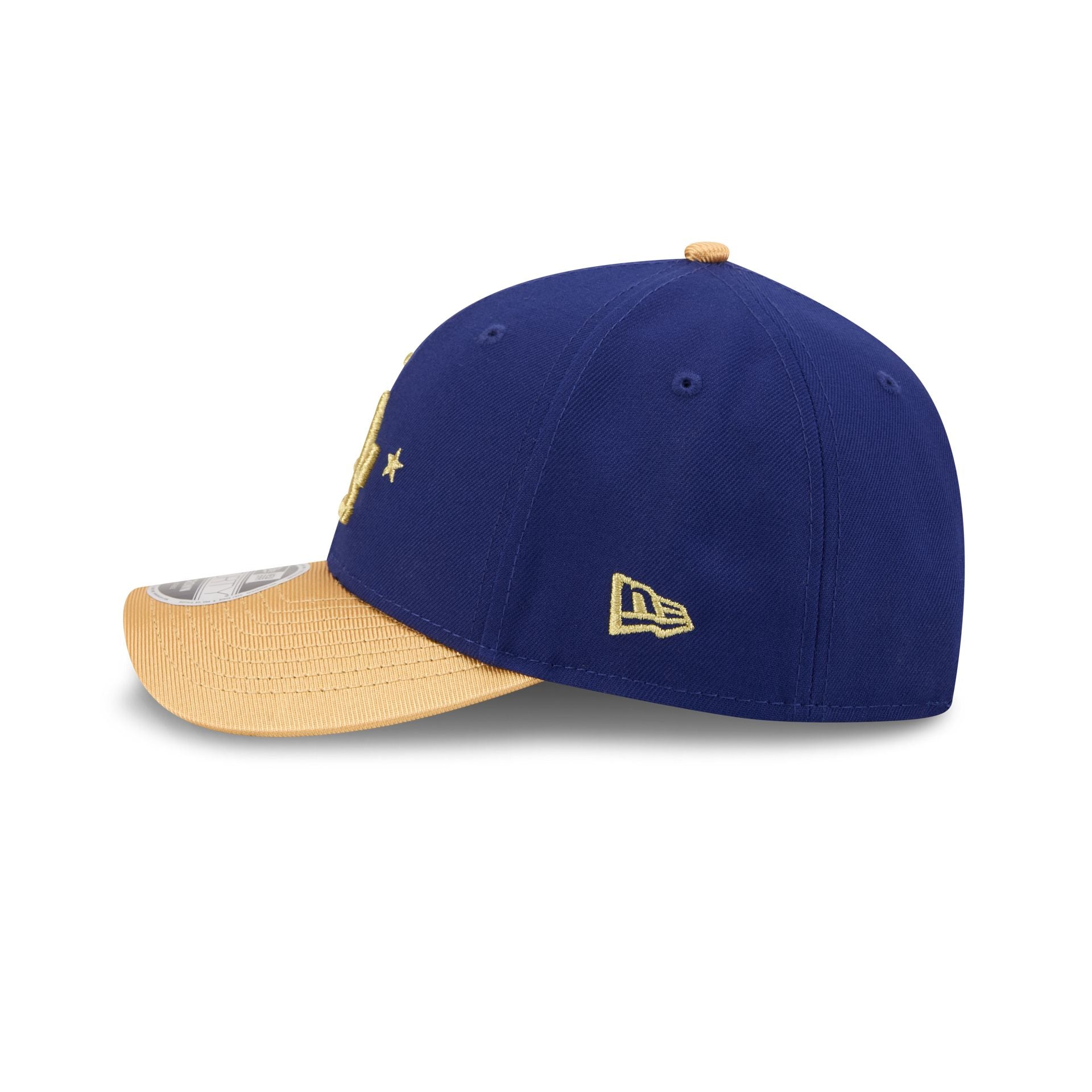 Los Angeles Dodgers Gold 2025 World Series Champions Sidepatch 9FORTY M-Crown Snapback Hat