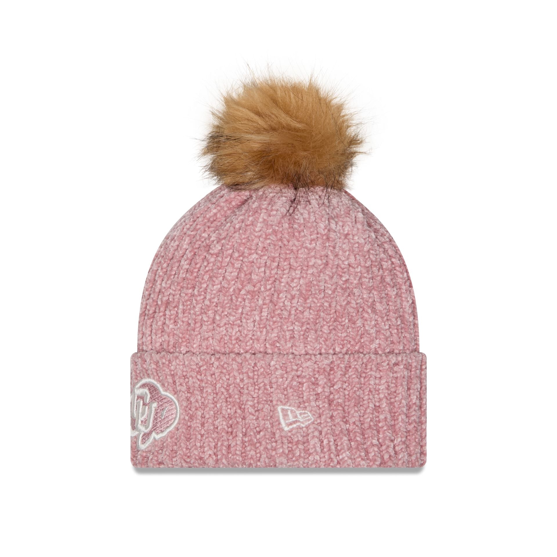 Colorado Buffaloes Women's Pink Pom Knit Hat