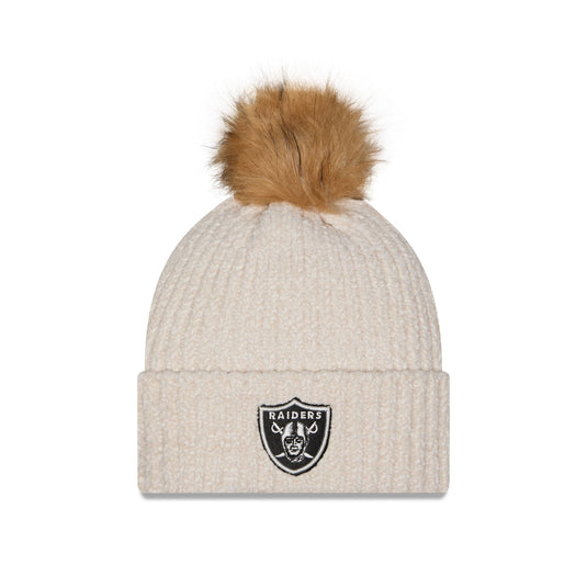 Las Vegas Raiders Women's Sandy Linen Pom Knit Hat