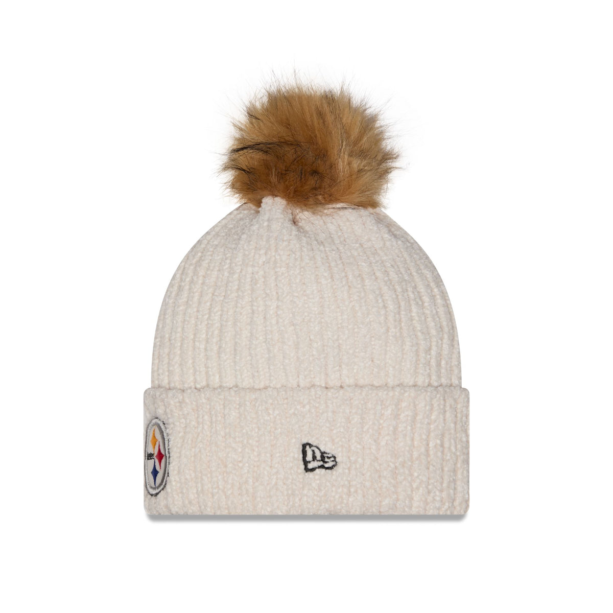 Pittsburgh Steelers Women's Sandy Linen Pom Knit Hat