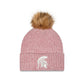 Michigan State Spartans Women's Pink Pom Knit Hat