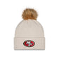 San Francisco 49ers Women's Sandy Linen Pom Knit Hat