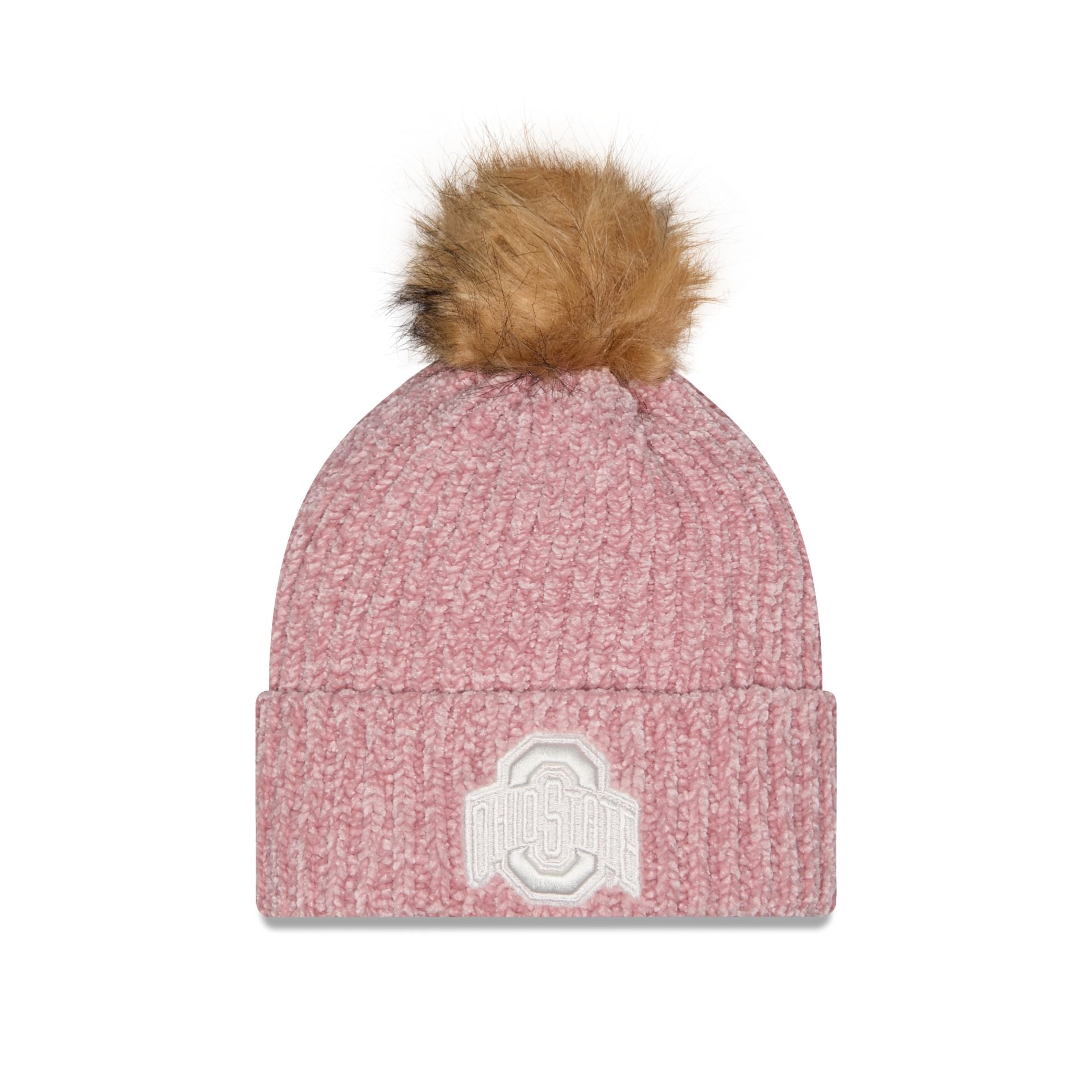 Ohio State Buckeyes Women's Pink Pom Knit Hat