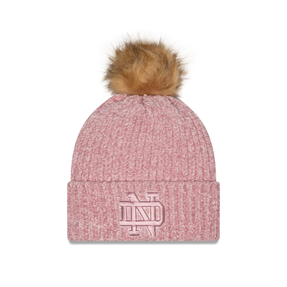 Notre Dame Fighting Irish Women's Pink Pom Knit Hat