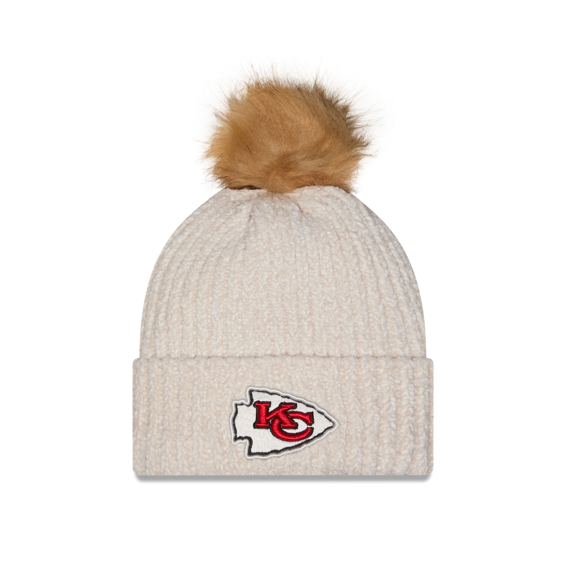 Kansas City Chiefs Women's Sandy Linen Pom Knit Hat
