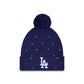 Los Angeles Dodgers Women's Rhinestone Pom Knit Hat
