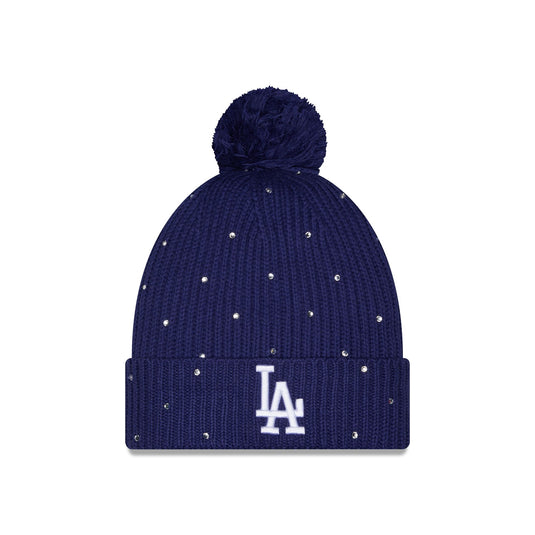 Los Angeles Dodgers Women's Rhinestone Pom Knit Hat