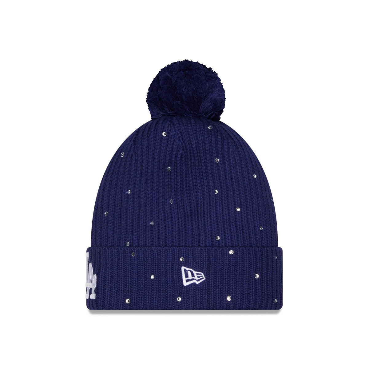 Los Angeles Dodgers Women's Rhinestone Pom Knit Hat