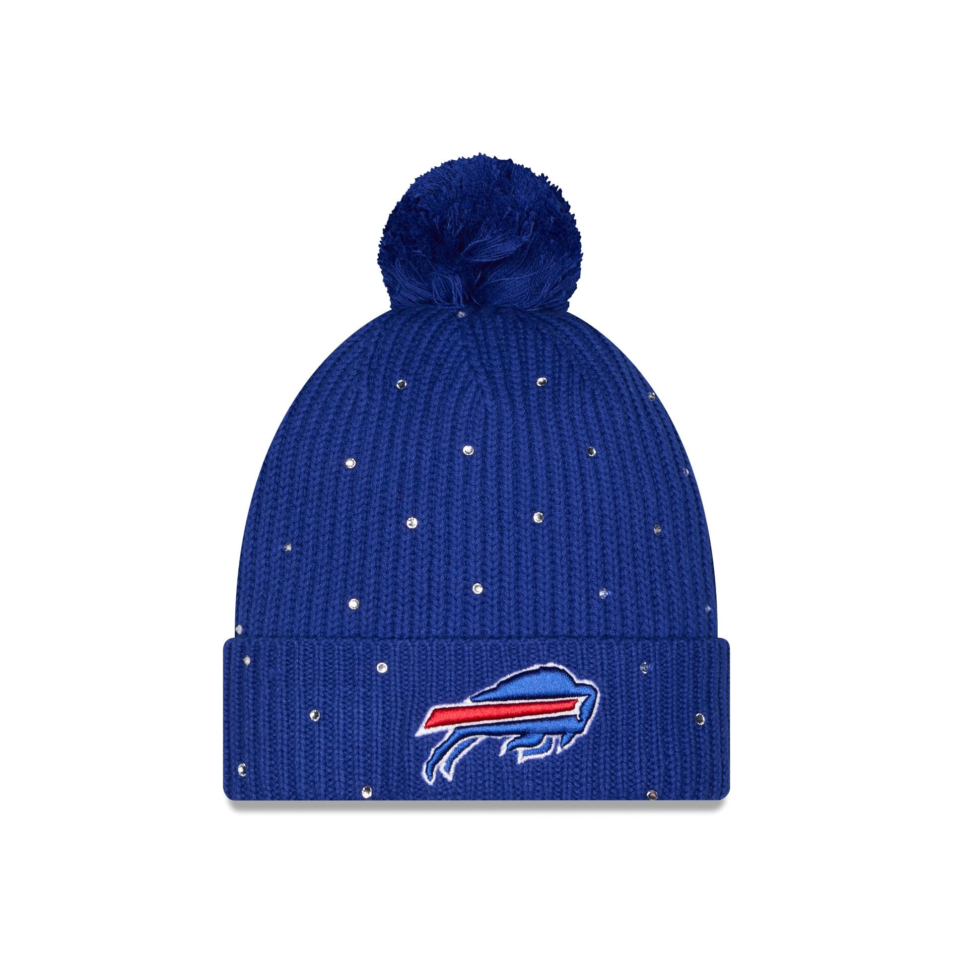 Buffalo Bills Women's Rhinestone Pom Knit Hat