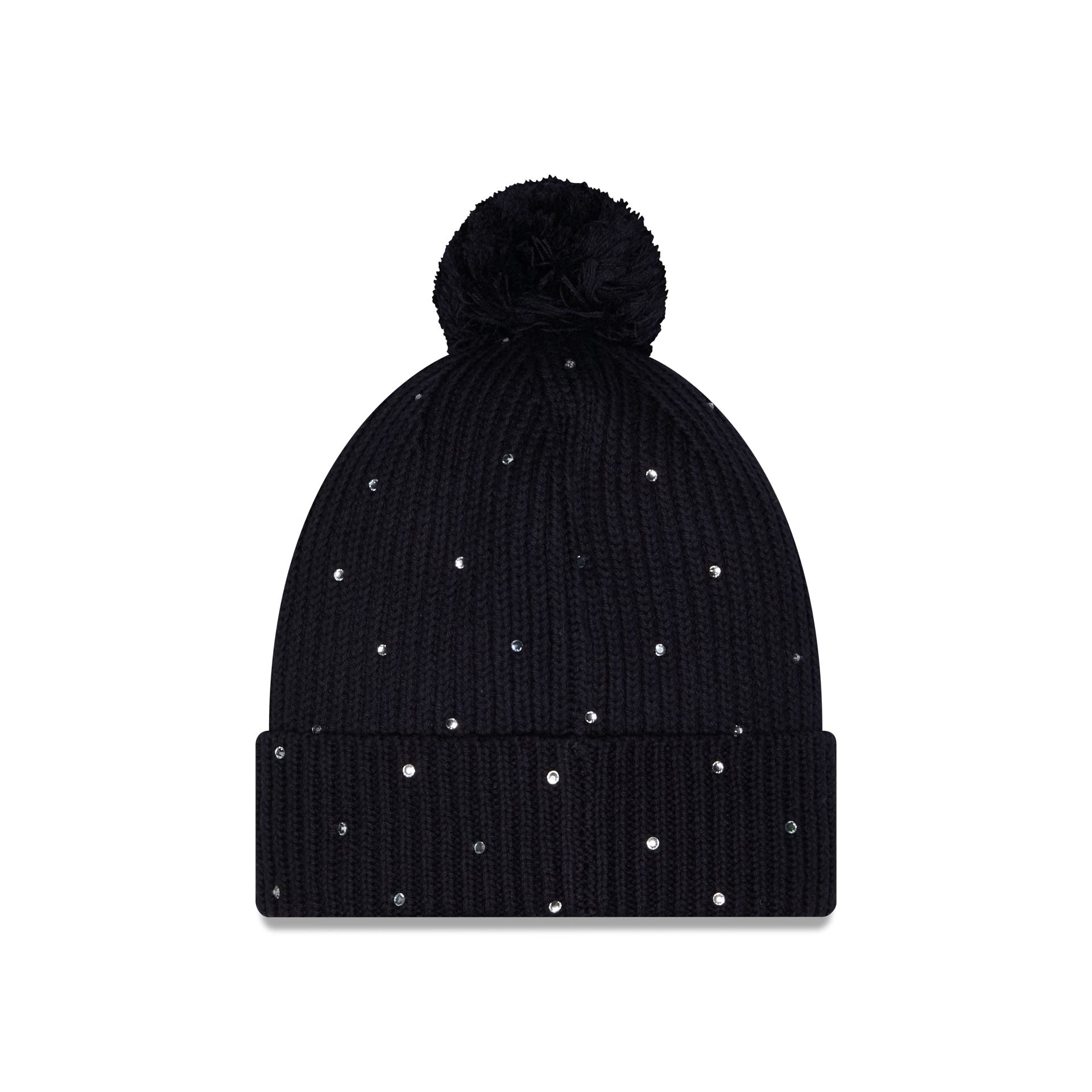 New York Yankees Women's Rhinestone Pom Knit Hat