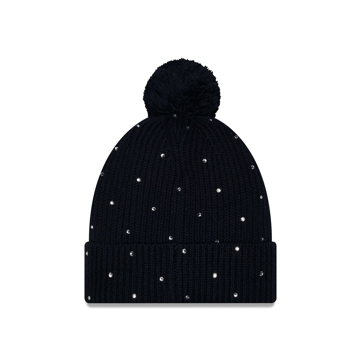 Atlanta Braves Women's Rhinestone Pom Knit Hat