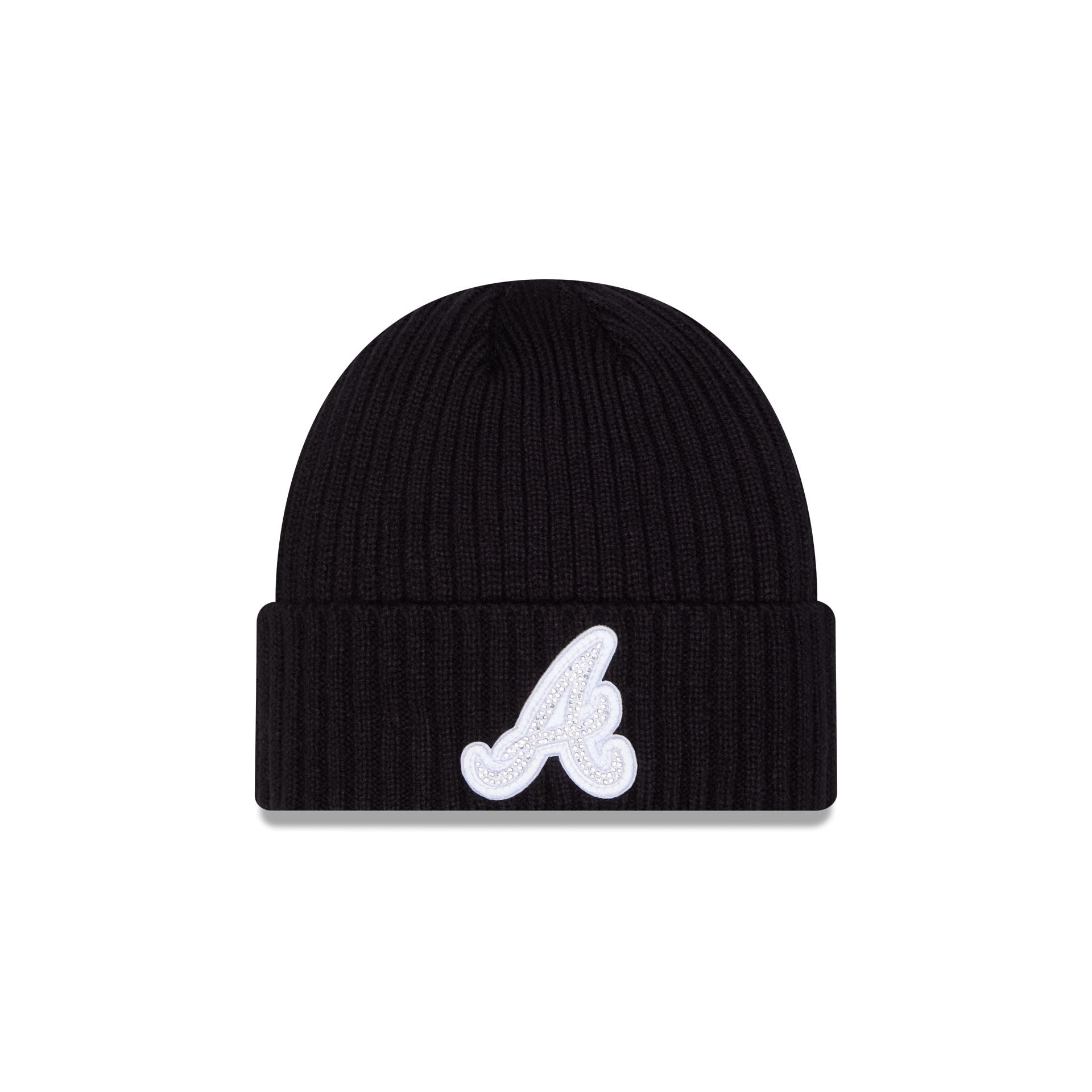 Atlanta Braves Rhinestone Badge Beanie Hat – New Era Cap