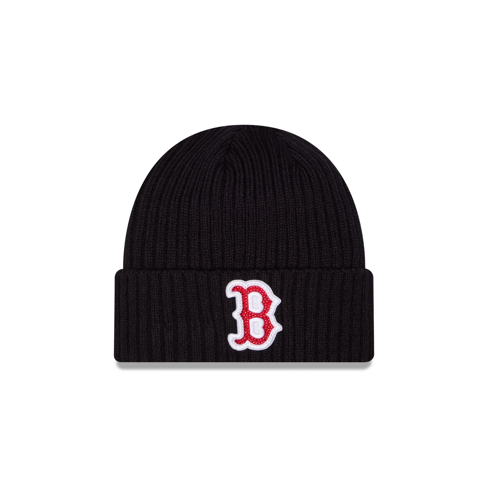 Boston Red Sox Rhinestone Badge Beanie Hat