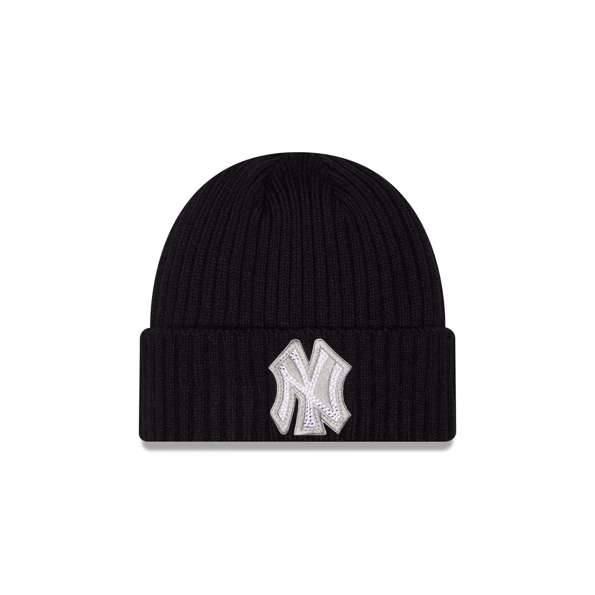 New York Yankees Rhinestone Badge Beanie Hat
