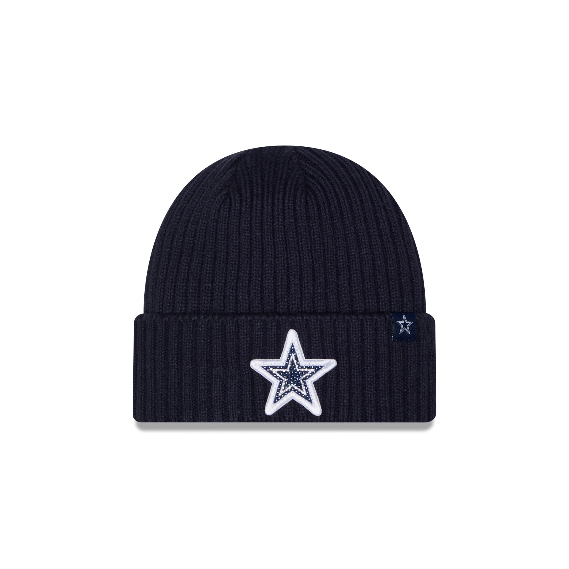 Dallas Cowboys Rhinestone Badge Beanie Hat