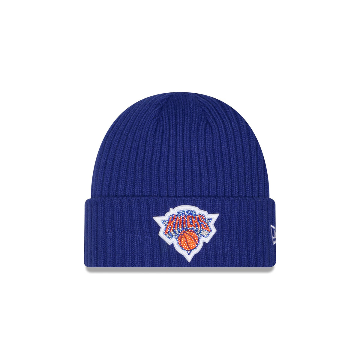 New York Knicks Rhinestone Badge Beanie Hat