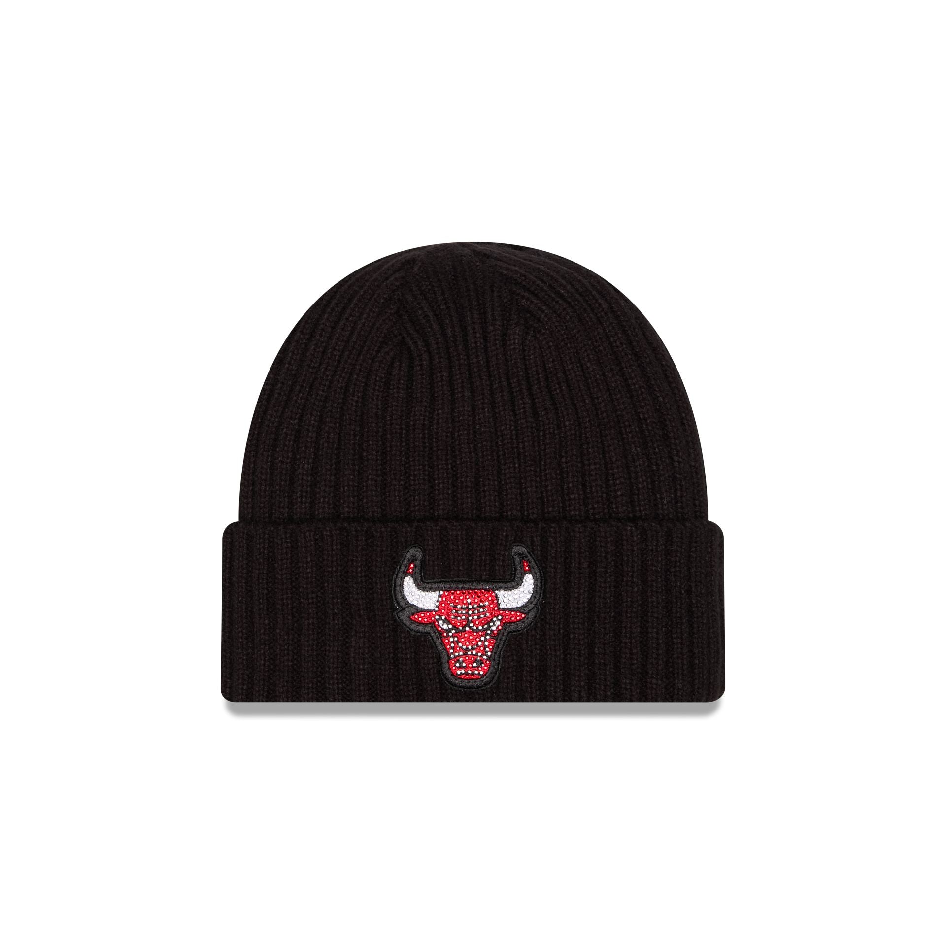 Chicago Bulls Rhinestone Badge Beanie Hat